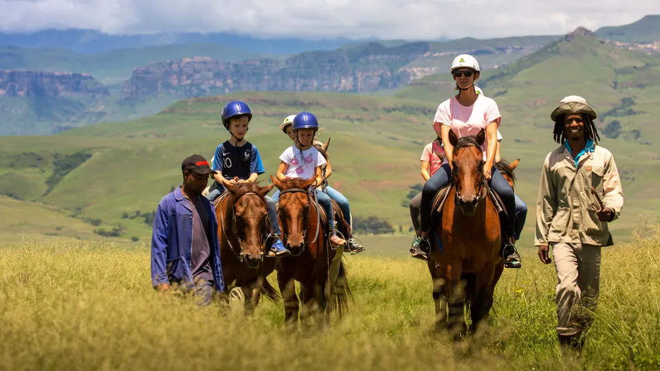 Mountain views from the saddle