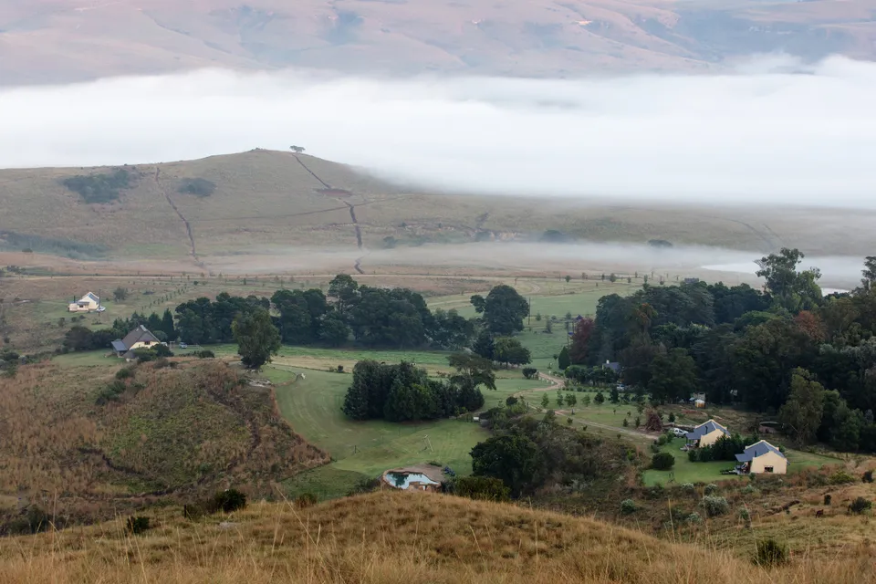 Early mist lying in the valley