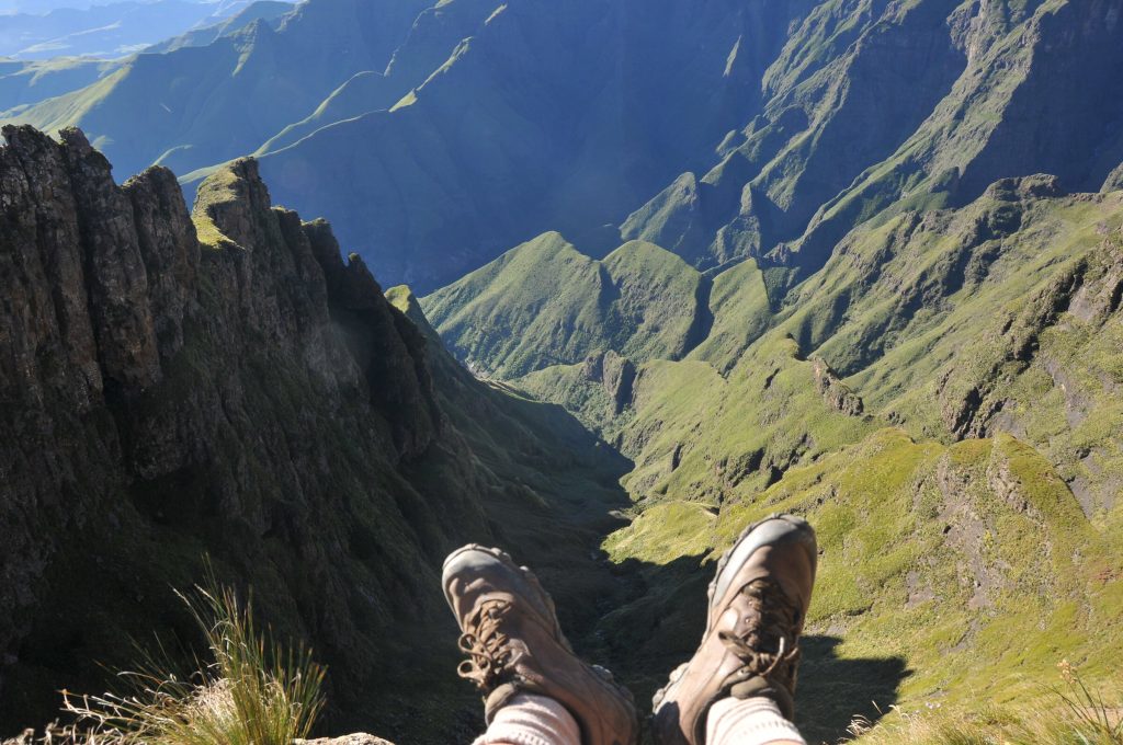 Hiking in the Northern Drakensberg mountains